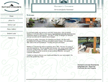 Tablet Screenshot of matthewsconcrete.com